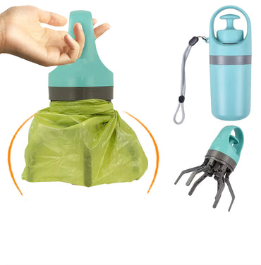 Lightweight Portable Poop Scooper with built-in bag dispenser for hygienic and mess-free dog waste cleanup during walks, parks, and travel.