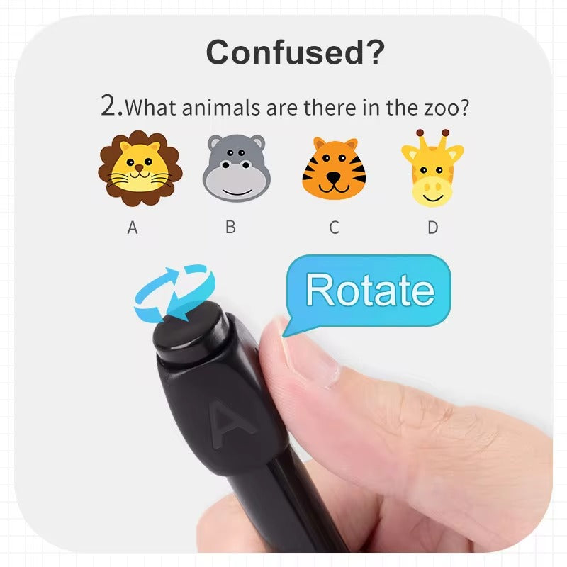 ABCD Pen for kids, educational writing tool for alphabet learning and handwriting improvement, easy-to-hold design.