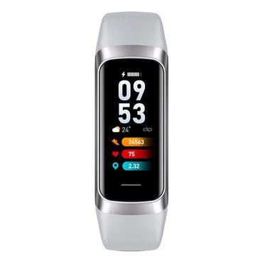 Amoled waterproof smart sports band, fitness tracker with health monitoring and durable design for active lifestyles.