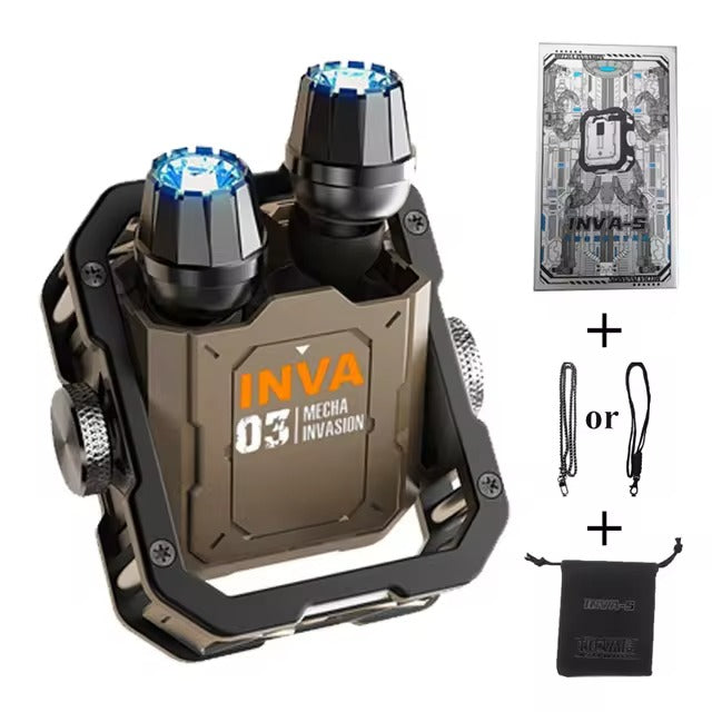 INVA-S 03 TWS Gaming Earbuds with HiFi stereo sound, low-latency Bluetooth, noise reduction, and unique rotating fidget design for enhanced comfort and gaming experience