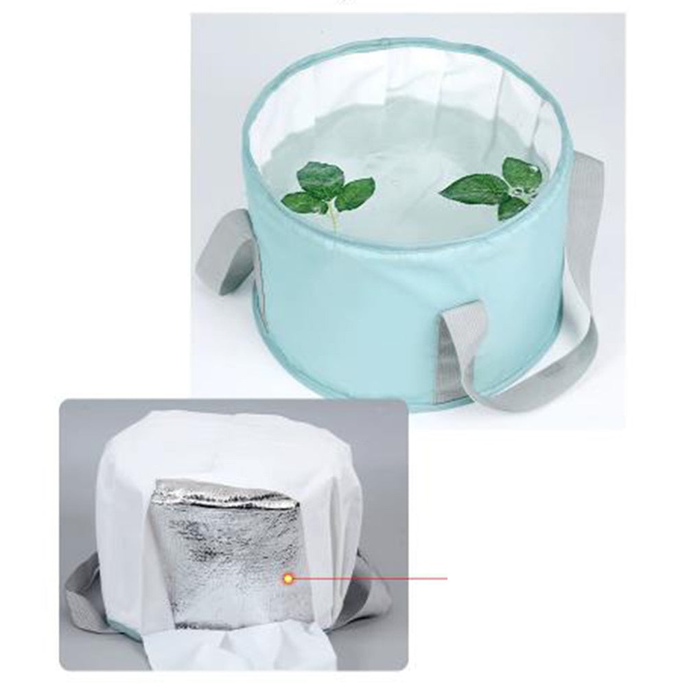 Collapsible Portable Foot Tub for easy foot soaking at home or on the go; durable, waterproof, and foldable for compact storage.