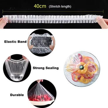 100pcs Disposable Elastic Food Covers