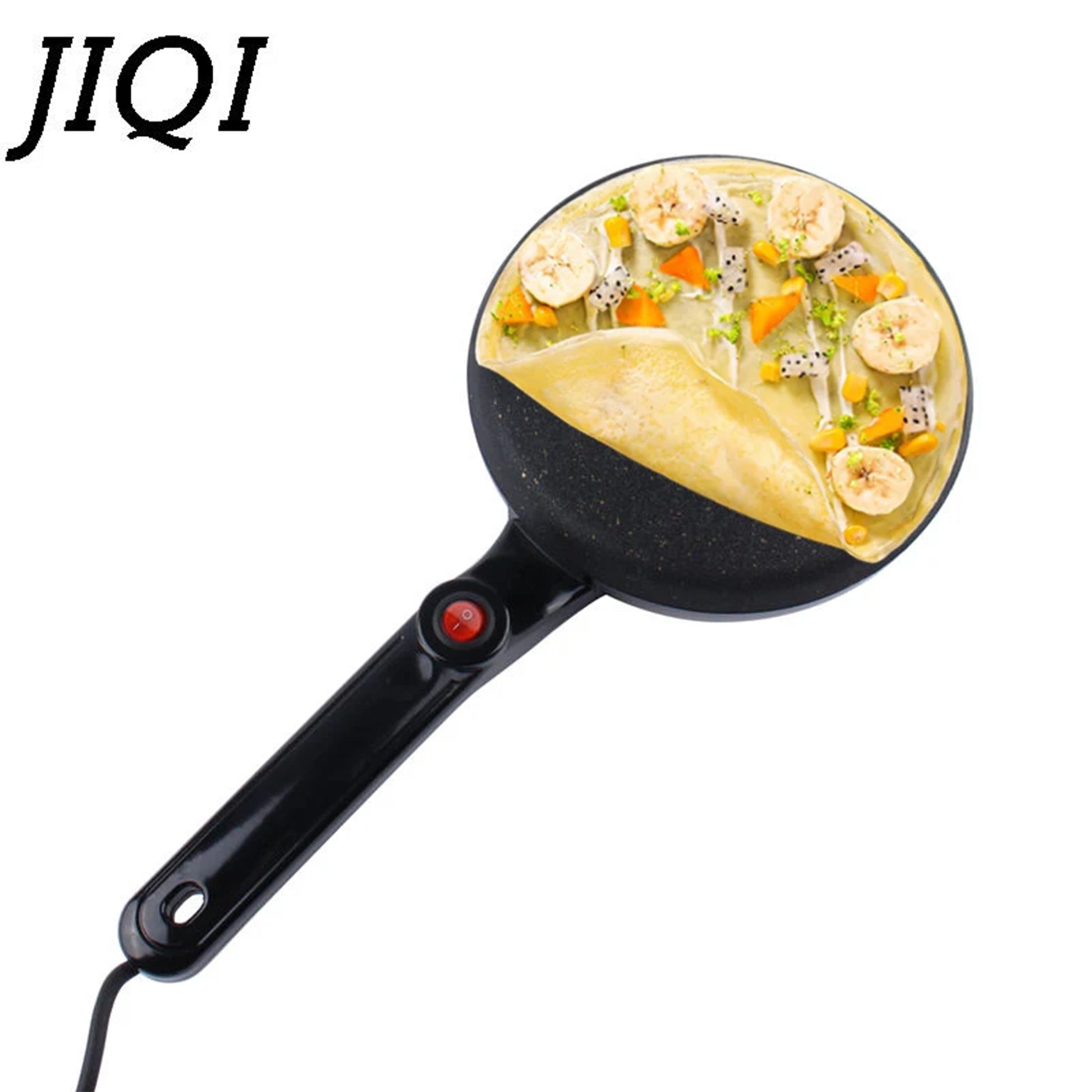 Electric non-stick pancake and crepe maker, easy-to-use household appliance for perfect crepes and pancakes