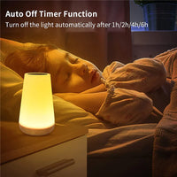 RGB Color Changing Night Lamp: A portable, touch-sensitive lamp with 13 color options, dimmable brightness, and USB rechargeability, perfect for setting the mood in any room.