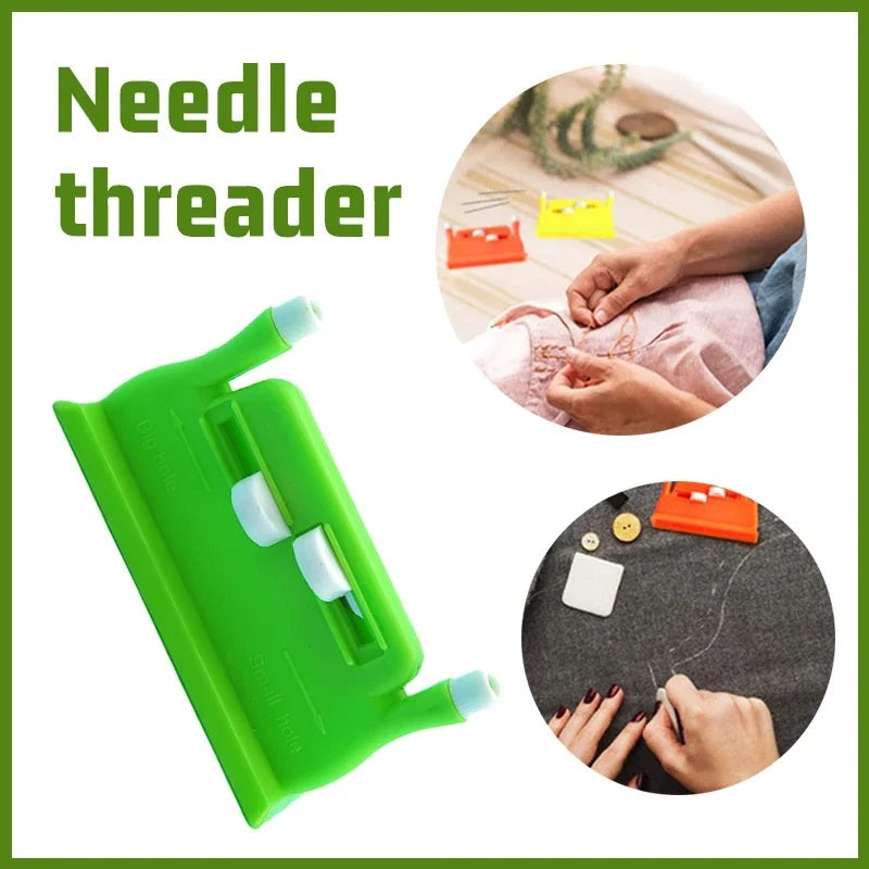 Automatic sewing needle threader for elderly, easy-to-use threading tool for improved convenience in sewing.