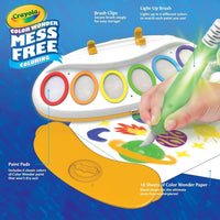 Crayola Color Wonder Magic Light Brush, mess-free coloring set with light-up brush for creative play