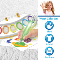 Crayola Color Wonder Magic Light Brush, mess-free coloring set with light-up brush for creative play