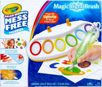 Crayola Color Wonder Magic Light Brush, mess-free coloring set with light-up brush for creative play