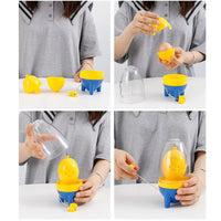 Cheapest egg yolk shaker and scrambler, manual mixing gadget for perfectly blended eggs and golden yolks.