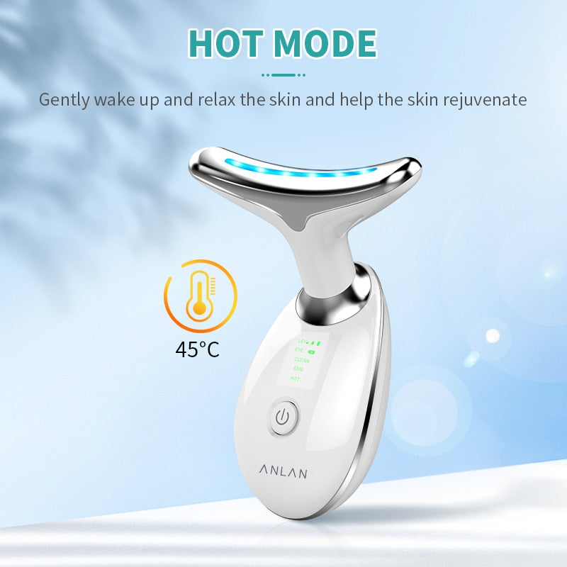 ANLAN double chin and wrinkle remover, skin tightening device for reducing fine lines and firming facial contours.