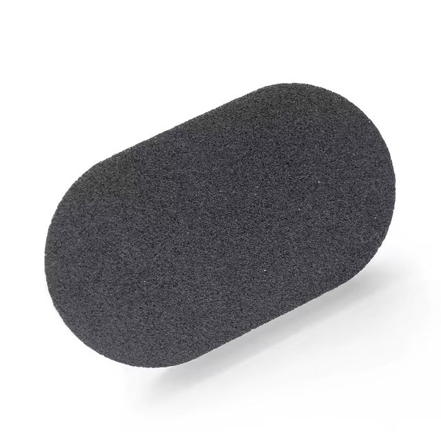 Magic Sponge with ergonomic handle for tough stain, grease, and grime removal, ideal for cleaning countertops, sinks, and tiles with ease and comfort.