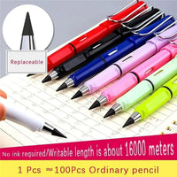 Inkless Eternal Pencil with erasable tip, eco-friendly and durable design for endless writing and sketching without the need for refills