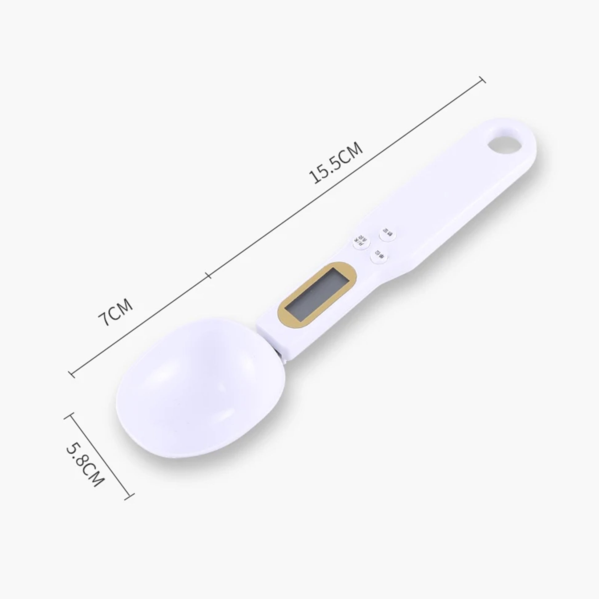 Digital mini spoon scale with LCD display, precise kitchen tool for measuring small food quantities accurately