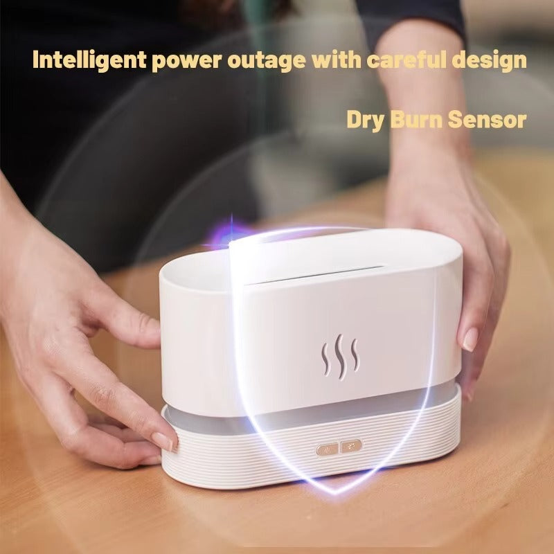 Perfume Ultrasonic Air Humidifier with LED Flame Effect