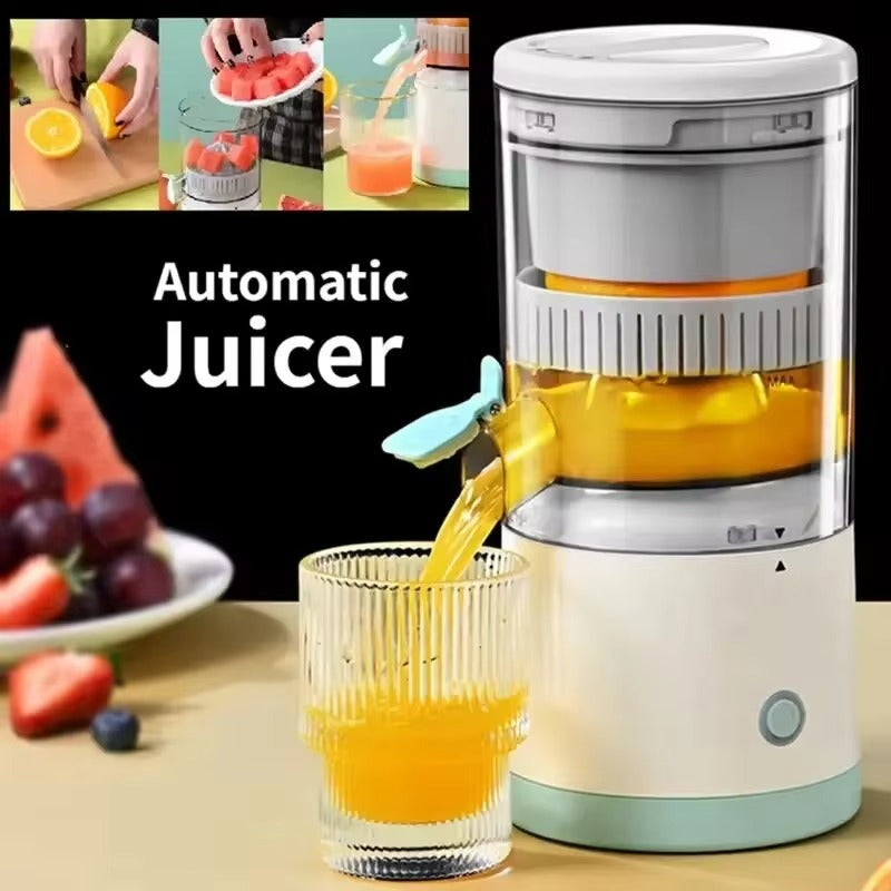 Portable Wireless Electric Juicer. This USB rechargeable juicer is perfect for squeezing oranges, lemons, and other fruits with ease.