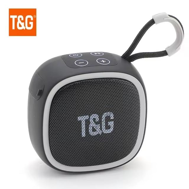 TG659 Mini Bluetooth Speaker with HiFi sound quality, TF card and radio support, portable design, and wireless Bluetooth connectivity for on-the-go music.