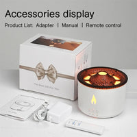 KINSCOTER Volcano Flame Aroma Diffuser Humidifier