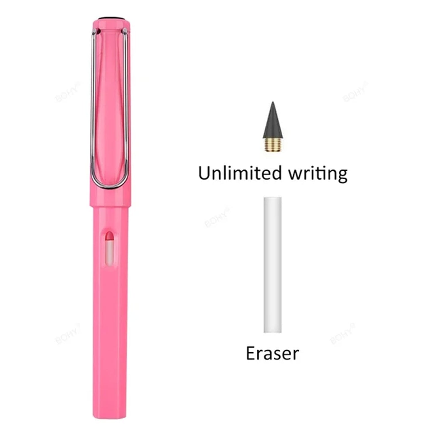 Inkless Eternal Pencil with erasable tip, eco-friendly and durable design for endless writing and sketching without the need for refills