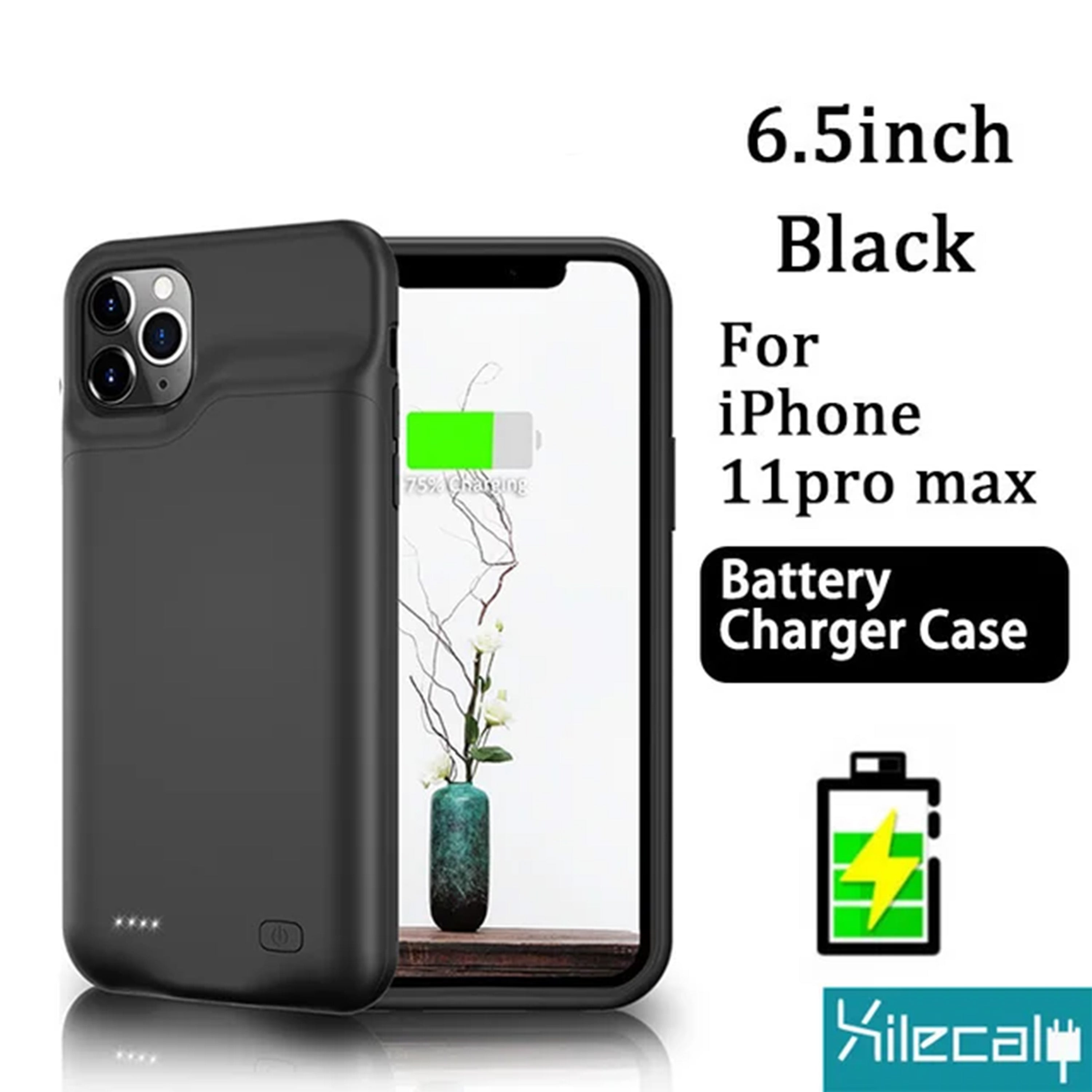 Power Bank Charging Case for iPhone: A slim, protective case with a built-in power bank that extends battery life for iPhone models from 7 to 15 Pro Max.