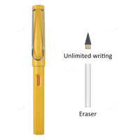 Inkless Eternal Pencil with erasable tip, eco-friendly and durable design for endless writing and sketching without the need for refills