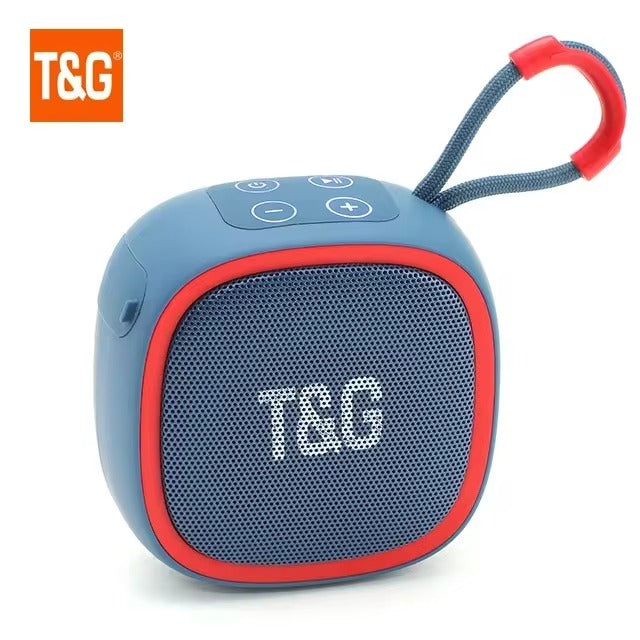 TG659 Mini Bluetooth Speaker with HiFi sound quality, TF card and radio support, portable design, and wireless Bluetooth connectivity for on-the-go music.