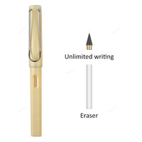 Inkless Eternal Pencil with erasable tip, eco-friendly and durable design for endless writing and sketching without the need for refills