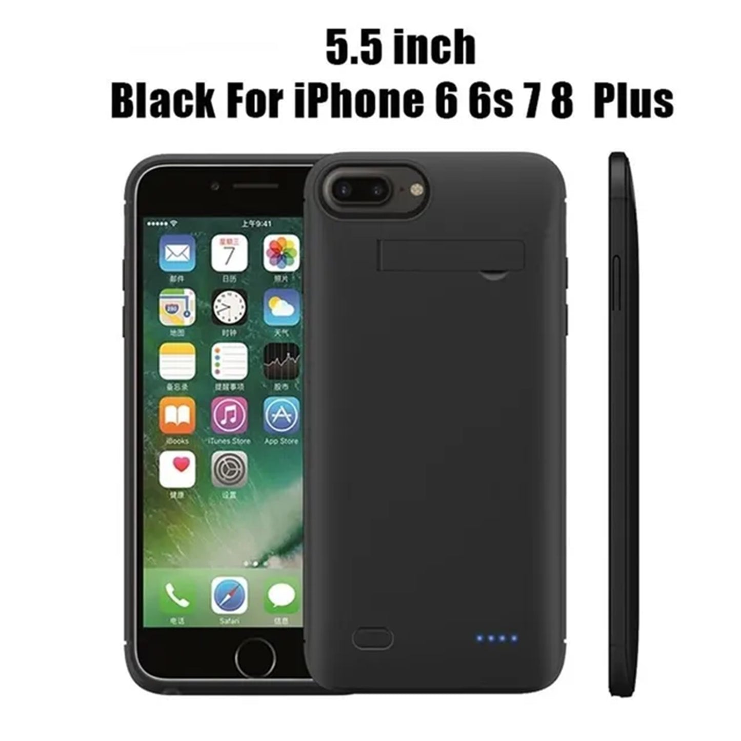 Power Bank Charging Case for iPhone: A slim, protective case with a built-in power bank that extends battery life for iPhone models from 7 to 15 Pro Max.