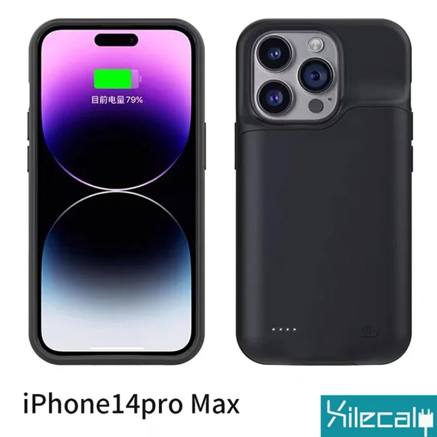 Power Bank Charging Case for iPhone: A slim, protective case with a built-in power bank that extends battery life for iPhone models from 7 to 15 Pro Max.