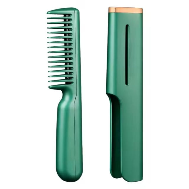 USB Straightening Hair Comb with fast-heating technology, compact design, and USB rechargeable feature for effortless, sleek, and smooth hair styling.