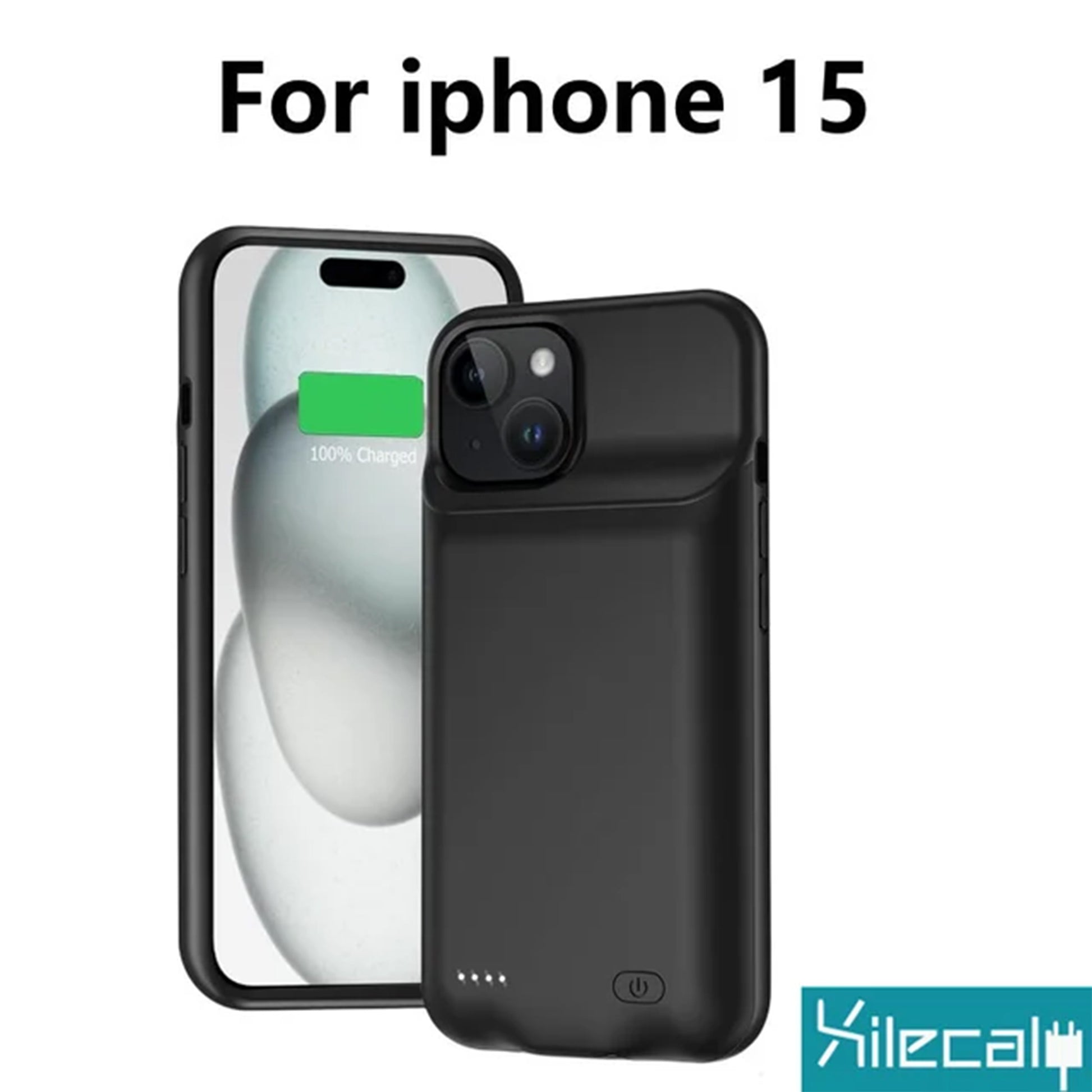 Power Bank Charging Case for iPhone: A slim, protective case with a built-in power bank that extends battery life for iPhone models from 7 to 15 Pro Max.