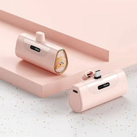 5000mAh cute pet wireless power bank, mini capsule fast charger for mobile devices