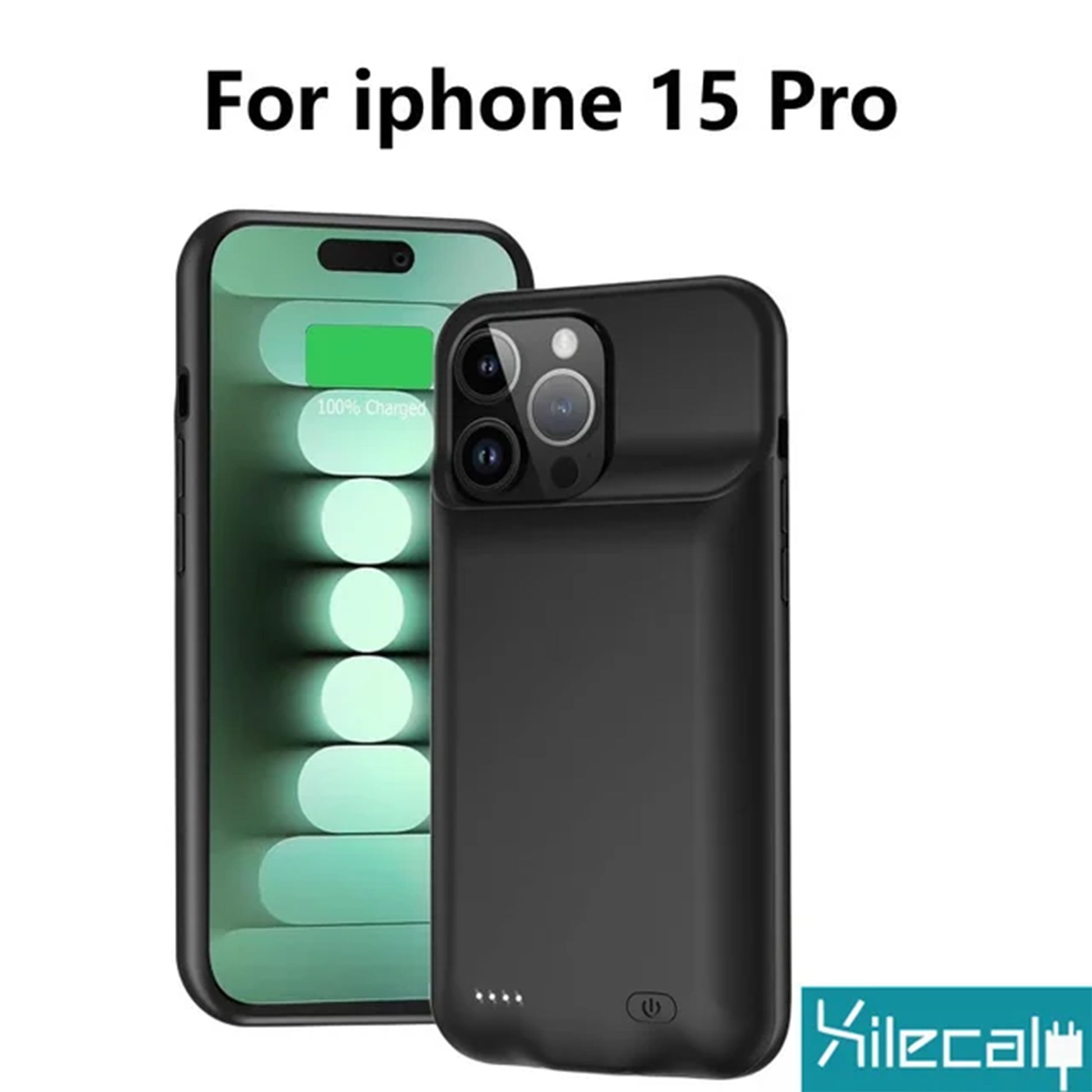 Power Bank Charging Case for iPhone: A slim, protective case with a built-in power bank that extends battery life for iPhone models from 7 to 15 Pro Max.