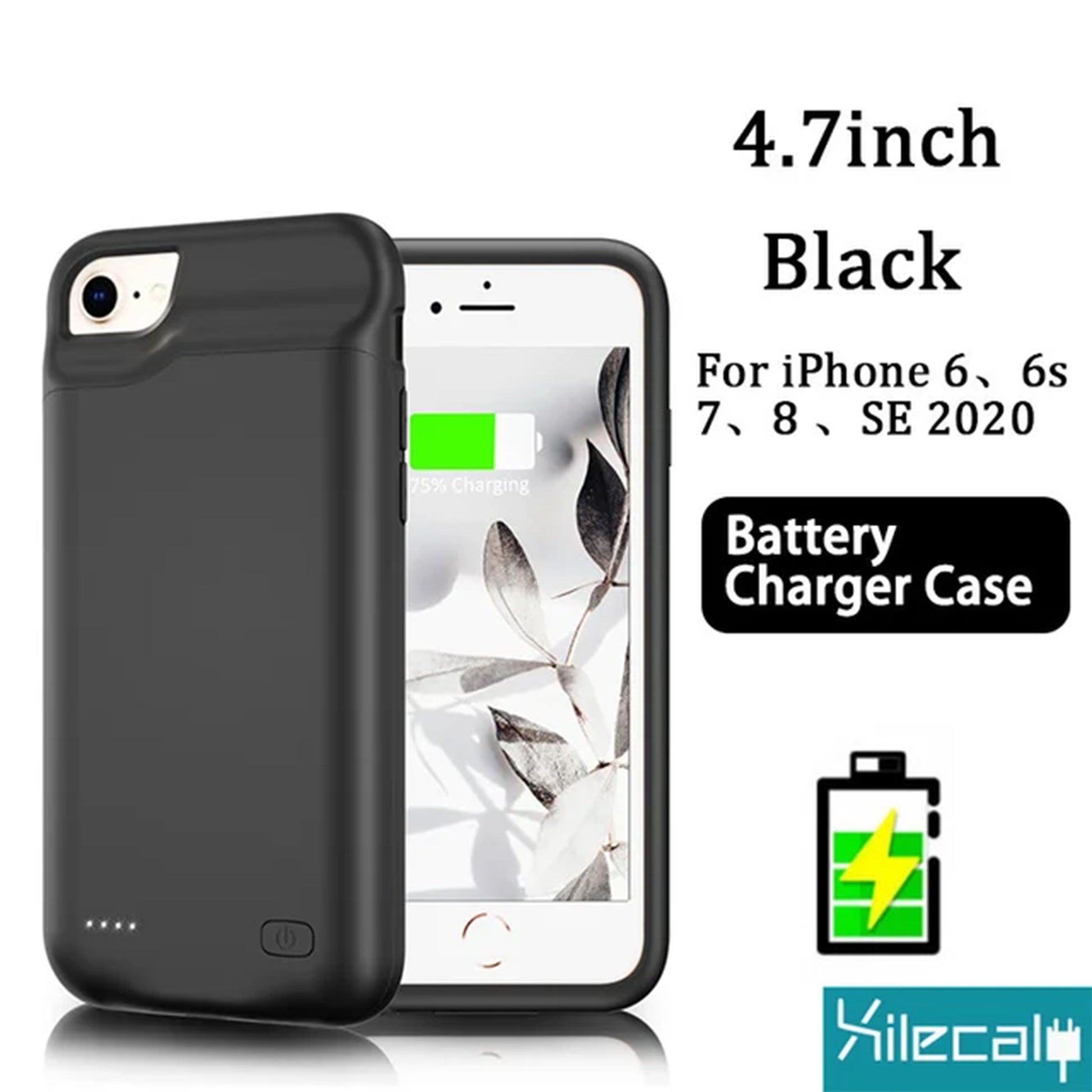 Power Bank Charging Case for iPhone: A slim, protective case with a built-in power bank that extends battery life for iPhone models from 7 to 15 Pro Max.