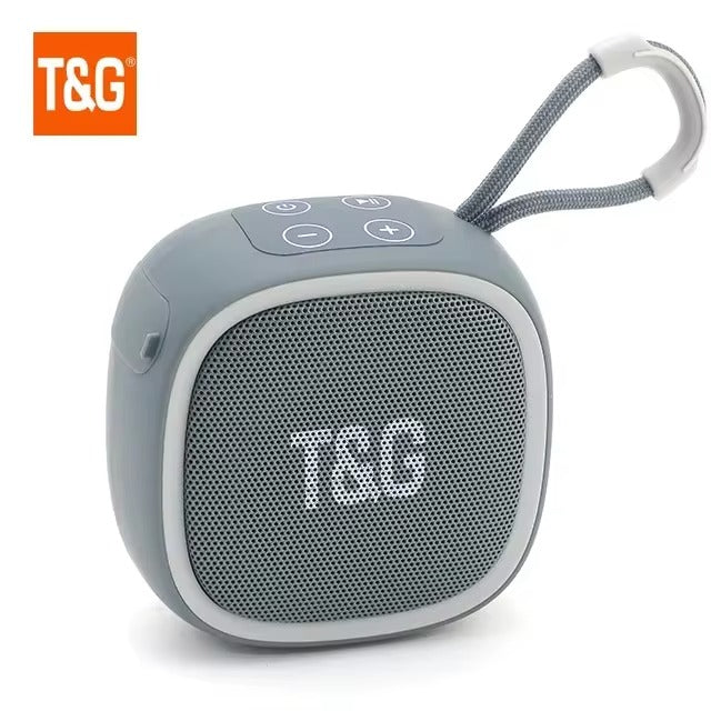 TG659 Mini Bluetooth Speaker with HiFi sound quality, TF card and radio support, portable design, and wireless Bluetooth connectivity for on-the-go music.