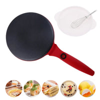 Electric non-stick pancake and crepe maker, easy-to-use household appliance for perfect crepes and pancakes