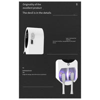 UV Toothbrush Holder and Sanitizer with intelligent induction technology, providing dual storage and UV sanitization to keep toothbrushes germ-free.