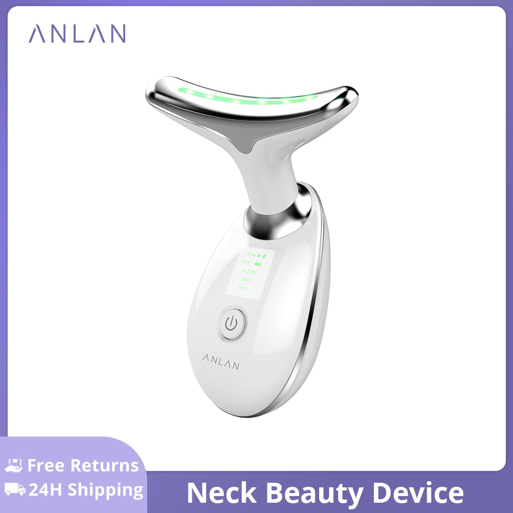 ANLAN double chin and wrinkle remover, skin tightening device for reducing fine lines and firming facial contours.